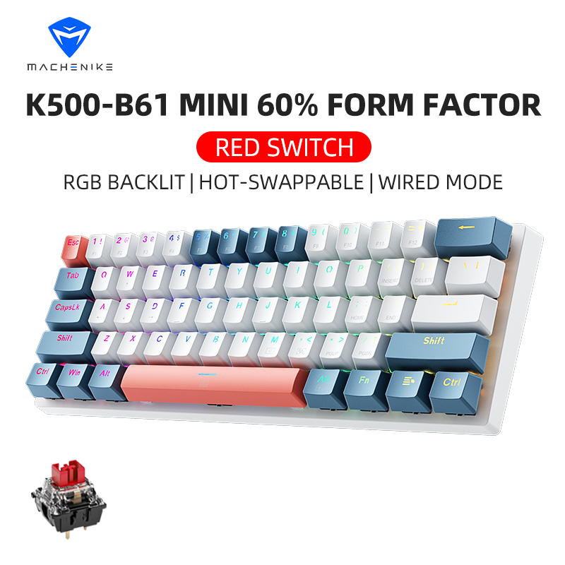 Gaming Keyboard E Yooso - K500-B61 Machenike Mini Mechanical Keybaord 60%