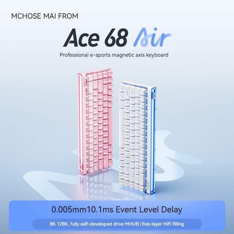 Gaming Keyboard Ergo - Mchose Ace68 Air Magnetic Axis Mechanical