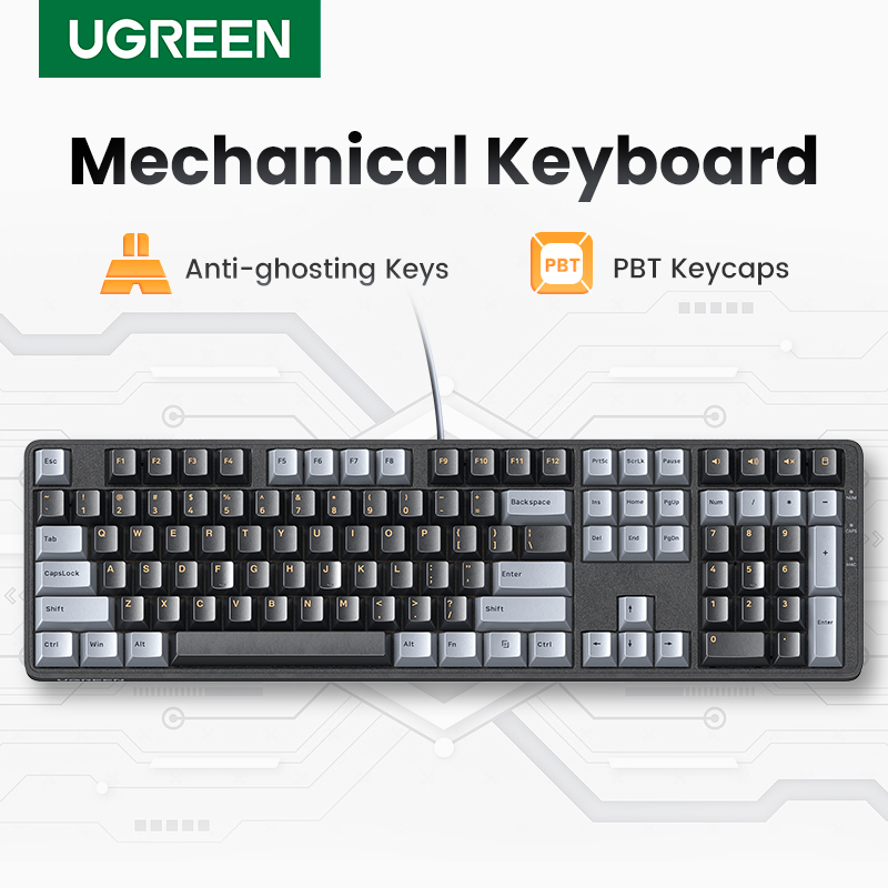 UGREEN Mechanical Keyboard 108 - огляд і ціна Gaming Keyboard Corsair