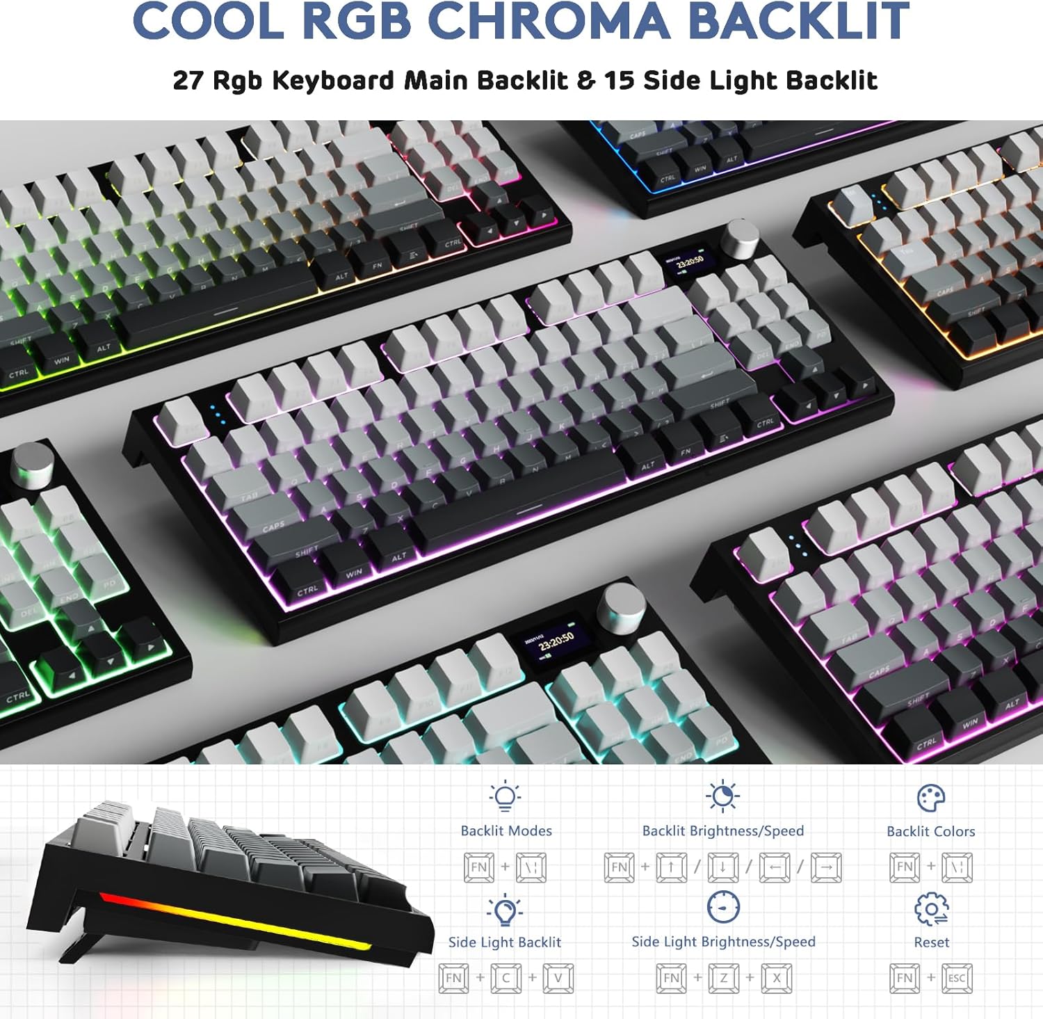 ATTACK SHARK K86 RGB 75% Wirel - огляд і ціна Gaming Keyboard Corsair