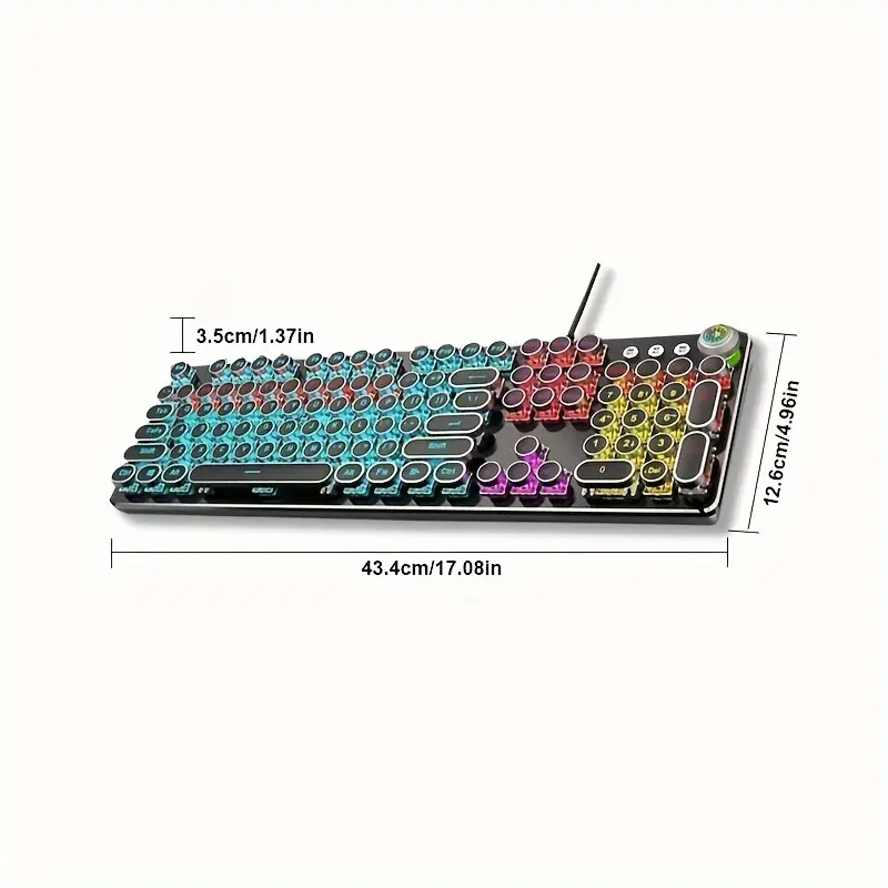 EWEADN Punk Typewriter Mechani - огляд і ціна Gaming Keyboard Corsair