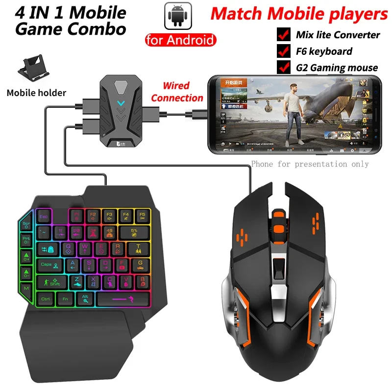 In stock Mixlite Gamepad for M - огляд і ціна Gaming Keyboard And Mouse Mobile