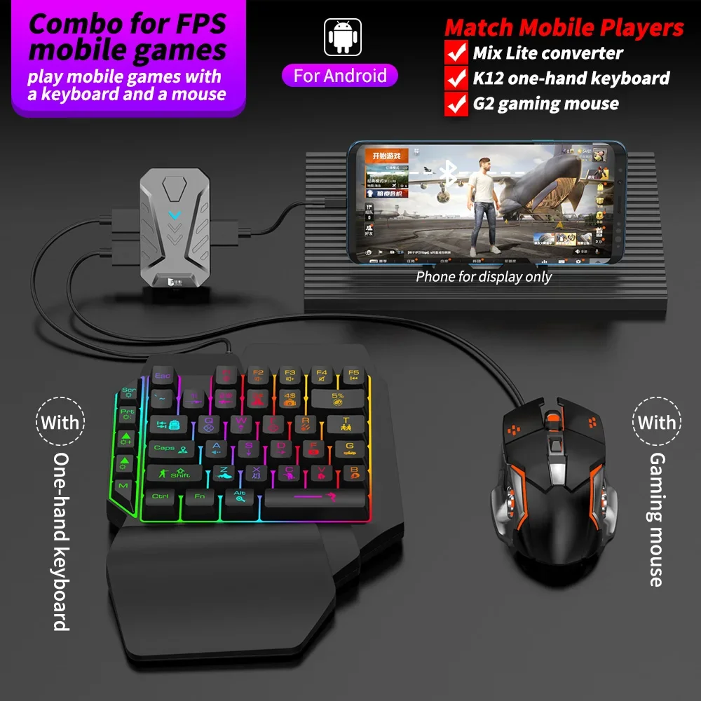 In stock Mixlite Gamepad for M - огляд і ціна Gaming Keyboard And Mouse Mobile