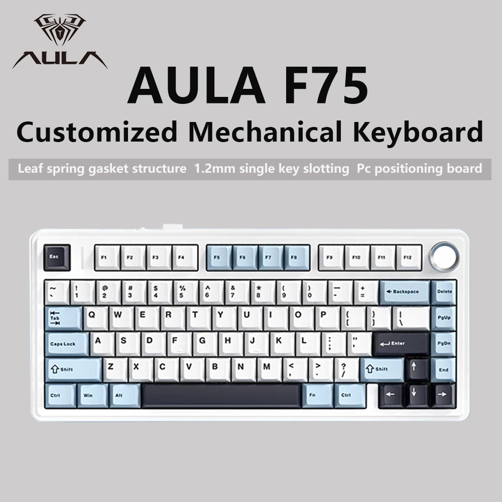 AULA F75 2.4G Wireless/Bluetoo - огляд і ціна Keyboard Gaming Mac