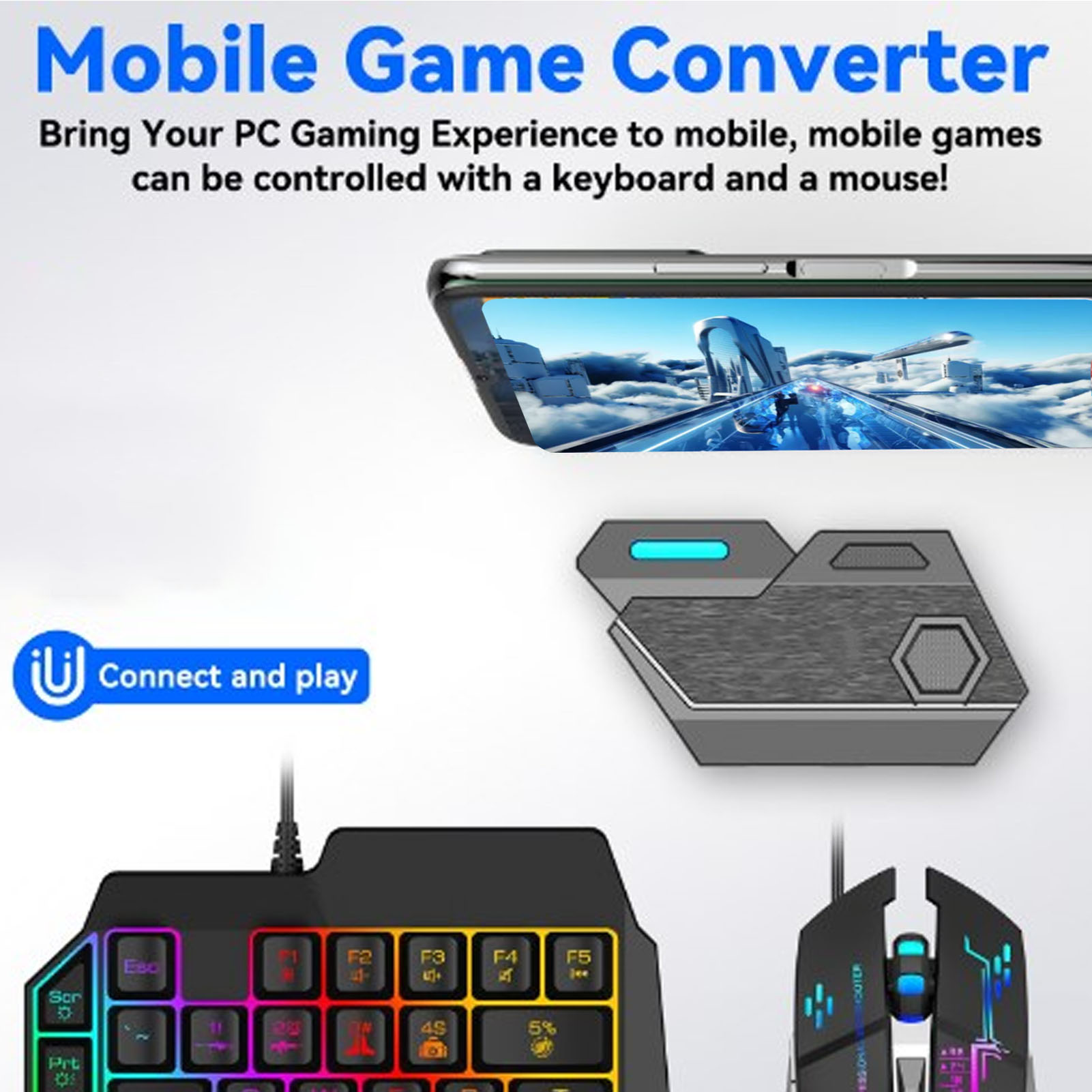 Mobile Game Combo Pack Bluetoo - огляд і ціна Gaming Keyboard And Mouse Mobile