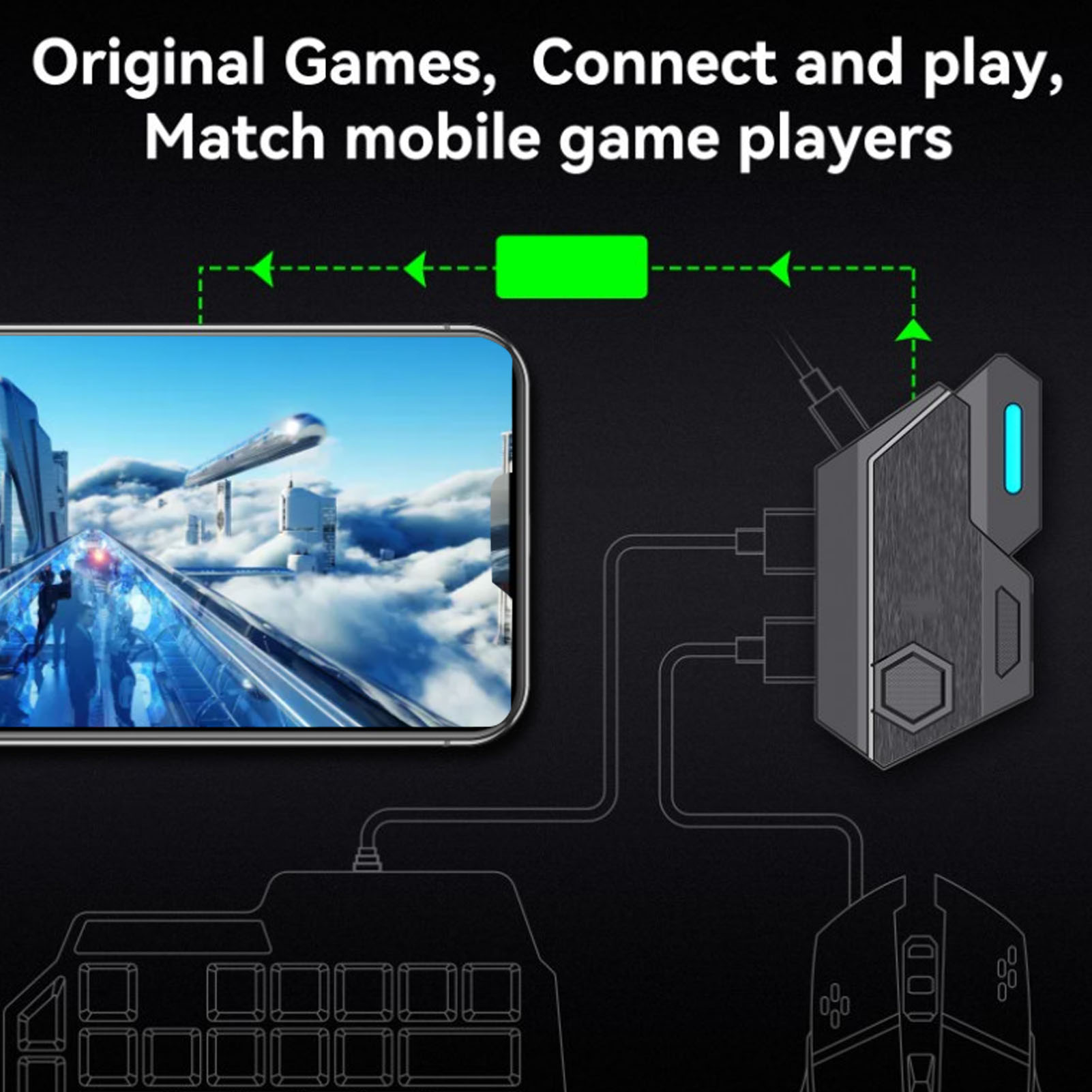 Mobile Game Combo Pack Bluetoo - огляд і ціна Gaming Keyboard And Mouse Mobile
