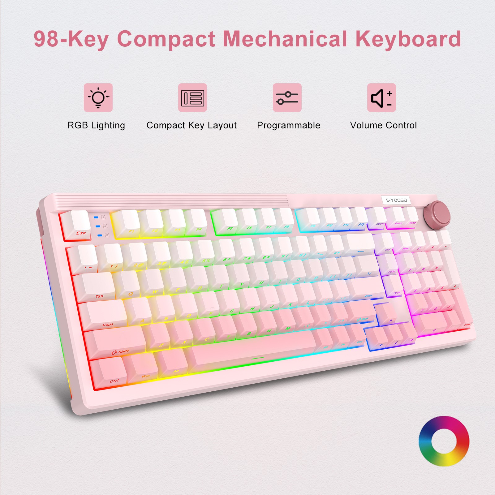 E-YOOSO 98 Keys Mechanical Key - огляд і ціна Gaming Keyboard E Yooso